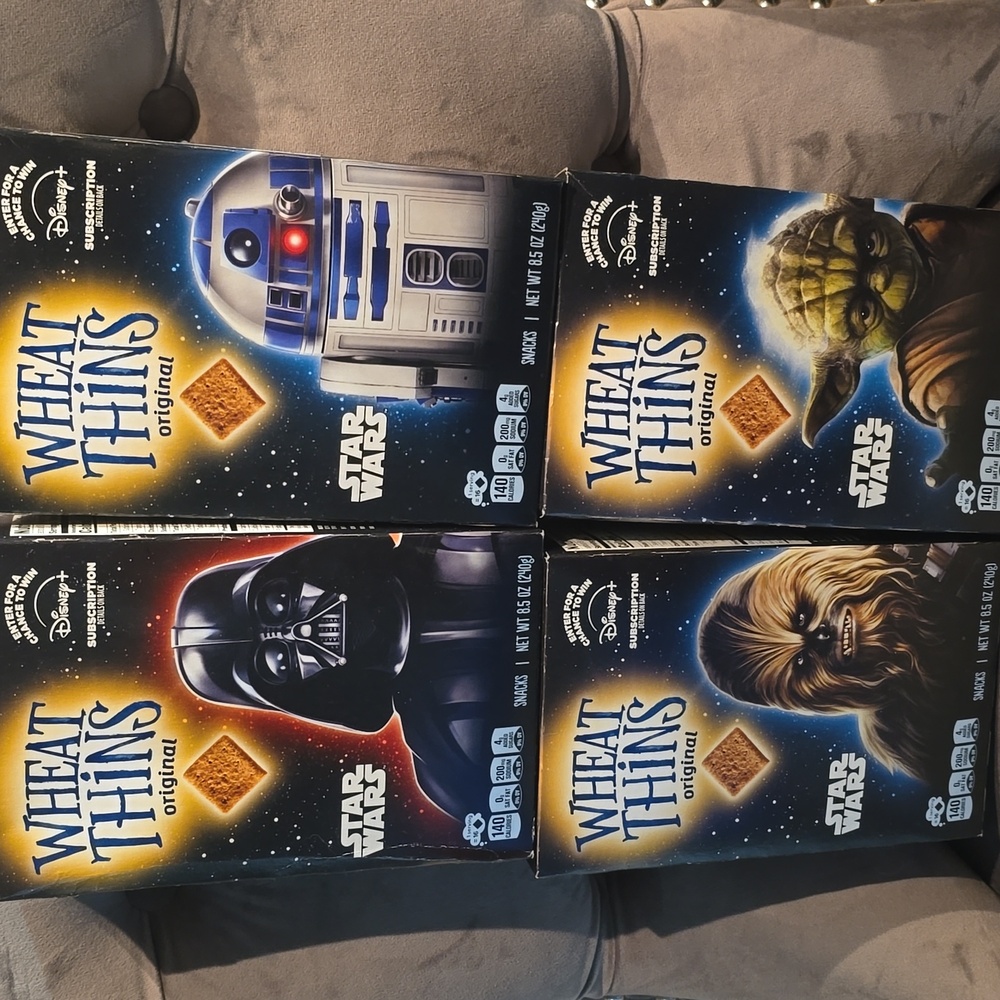 Star Wars Wheat Thins Original Snack Boxes Full Set Of 4